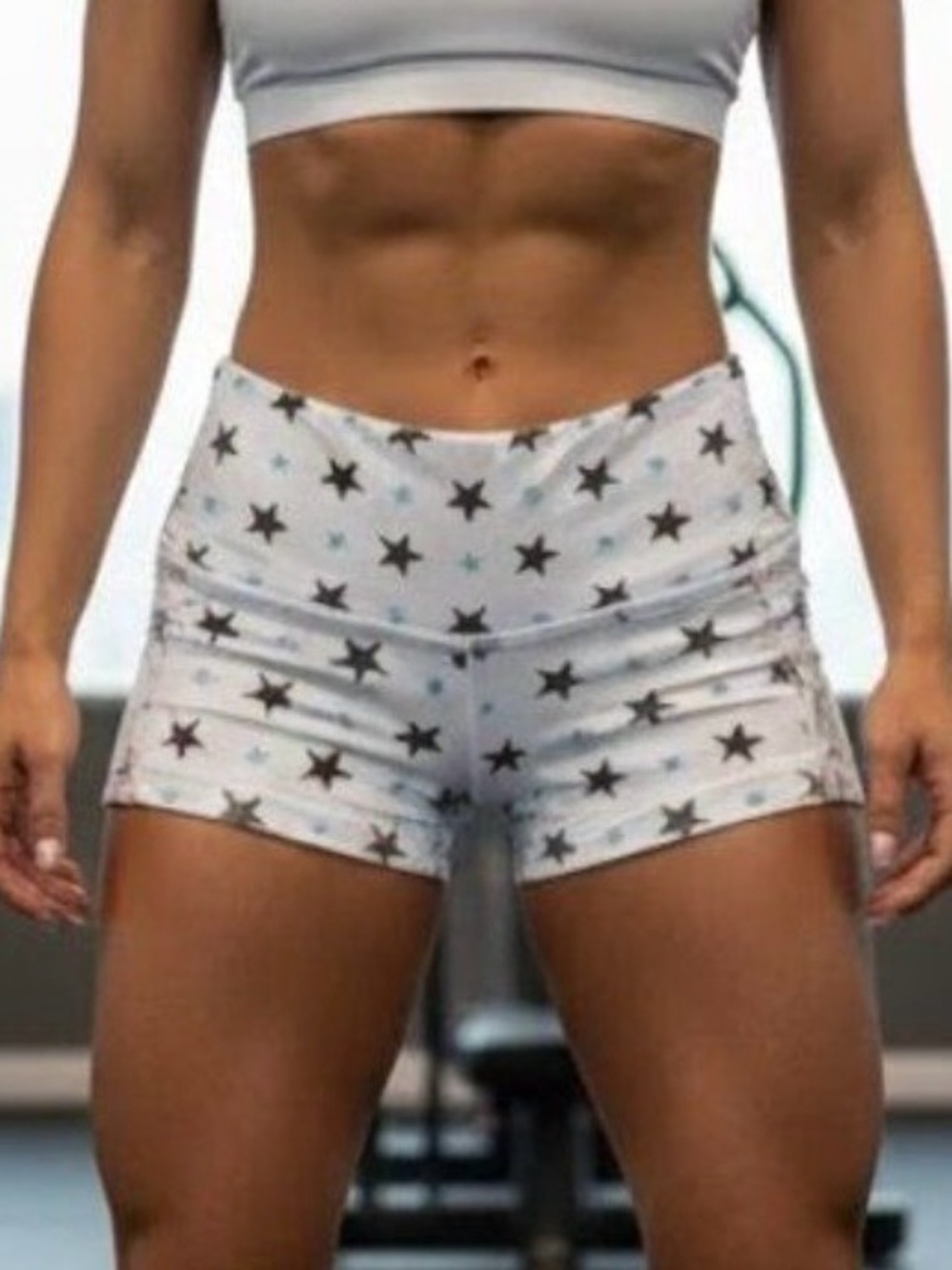 FLEO Blue Stars Low Rise Contour Crossfit Short, X-Small